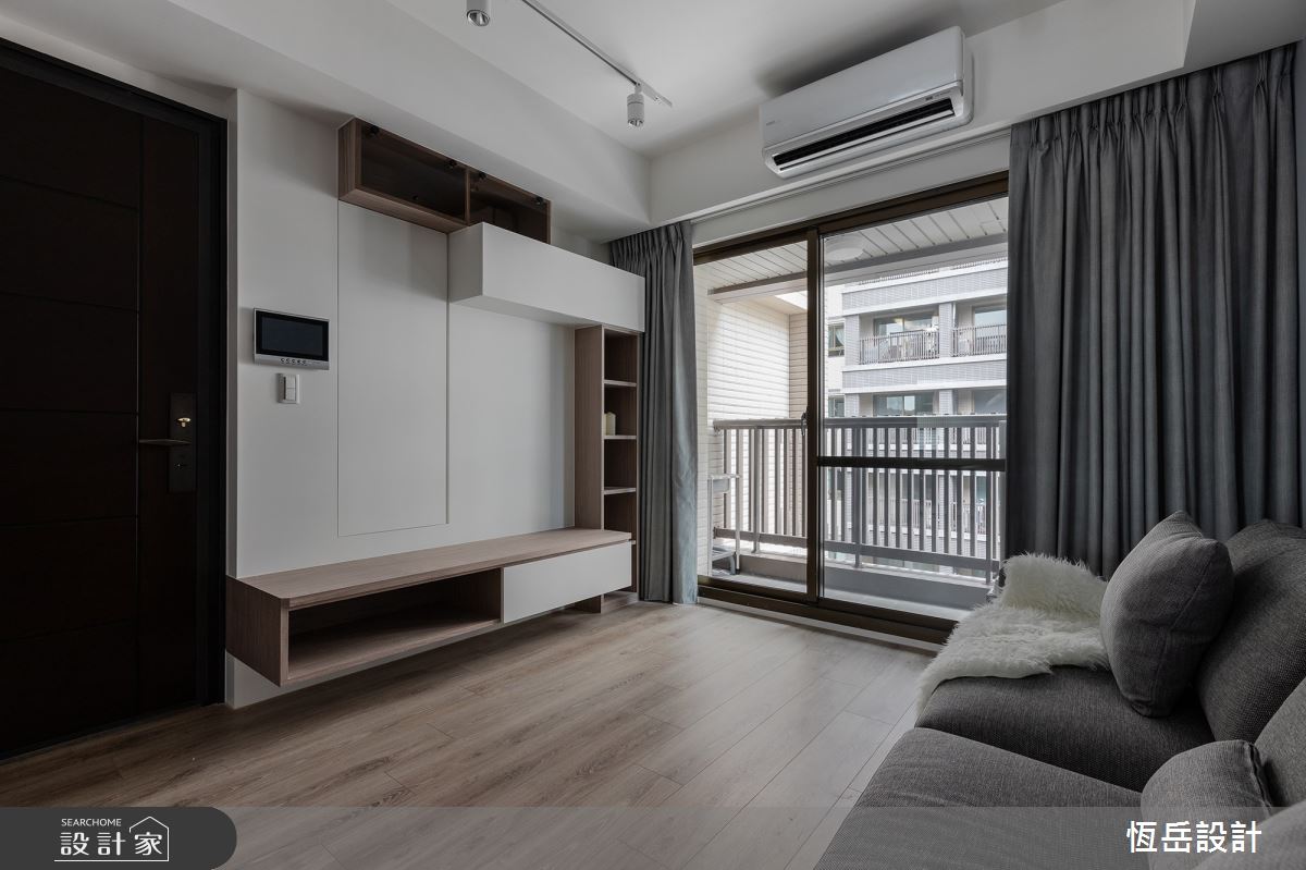 21坪新成屋(5年以下)＿混搭風客廳案例圖片＿恆岳設計＿恆岳_謐藍之1