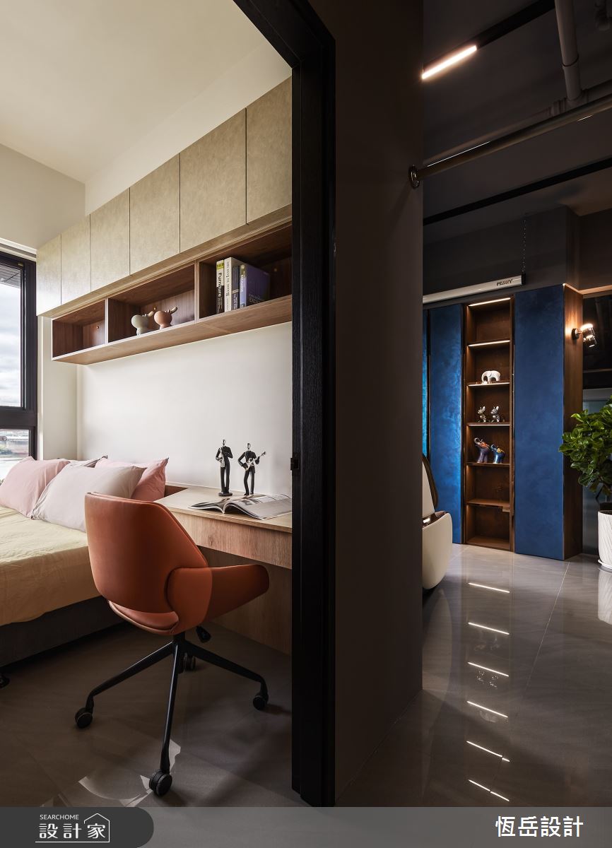 21坪新成屋(5年以下)＿混搭風臥室案例圖片＿恆岳設計＿恆岳_普魯士藍之12