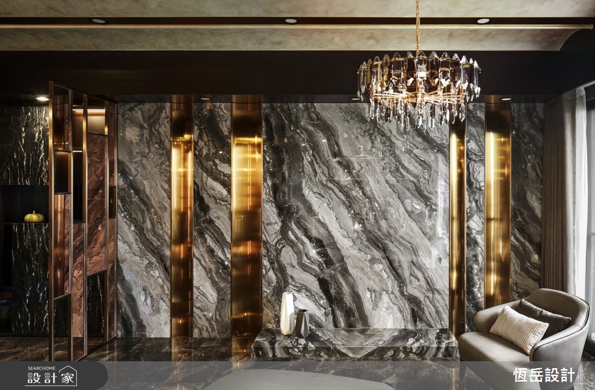 30坪新成屋(5年以下)＿奢華風客廳案例圖片＿恆岳設計＿恆岳_GEST HOUSE之17