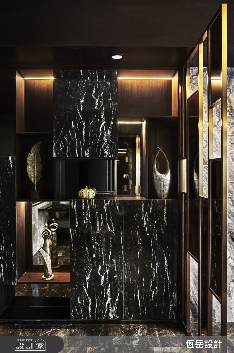 30坪新成屋(5年以下)＿奢華風玄關案例圖片＿恆岳設計＿恆岳_GEST HOUSE之6
