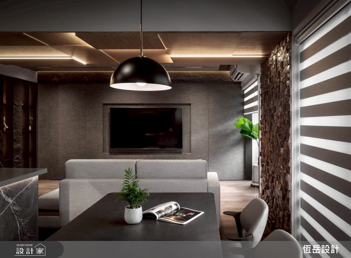 30坪＿日式低調奢華風客廳餐廳案例圖片＿恆岳設計＿恆岳_38之45