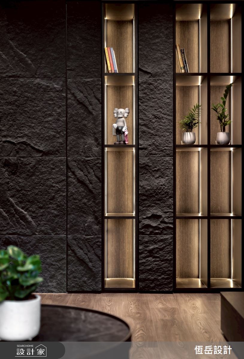 30坪＿日式低調奢華風玄關客廳案例圖片＿恆岳設計＿恆岳_38之11