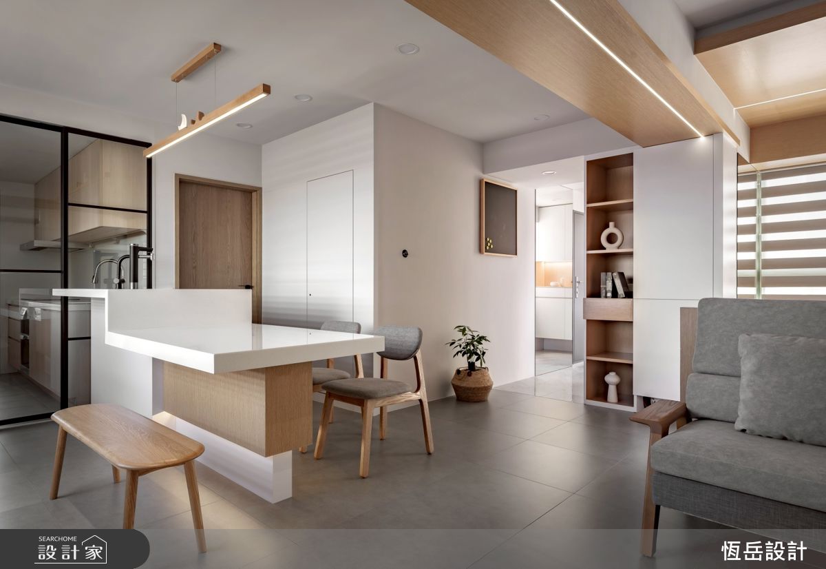 40坪＿北歐風餐廳廚房中島案例圖片＿恆岳設計＿恆岳_39之8
