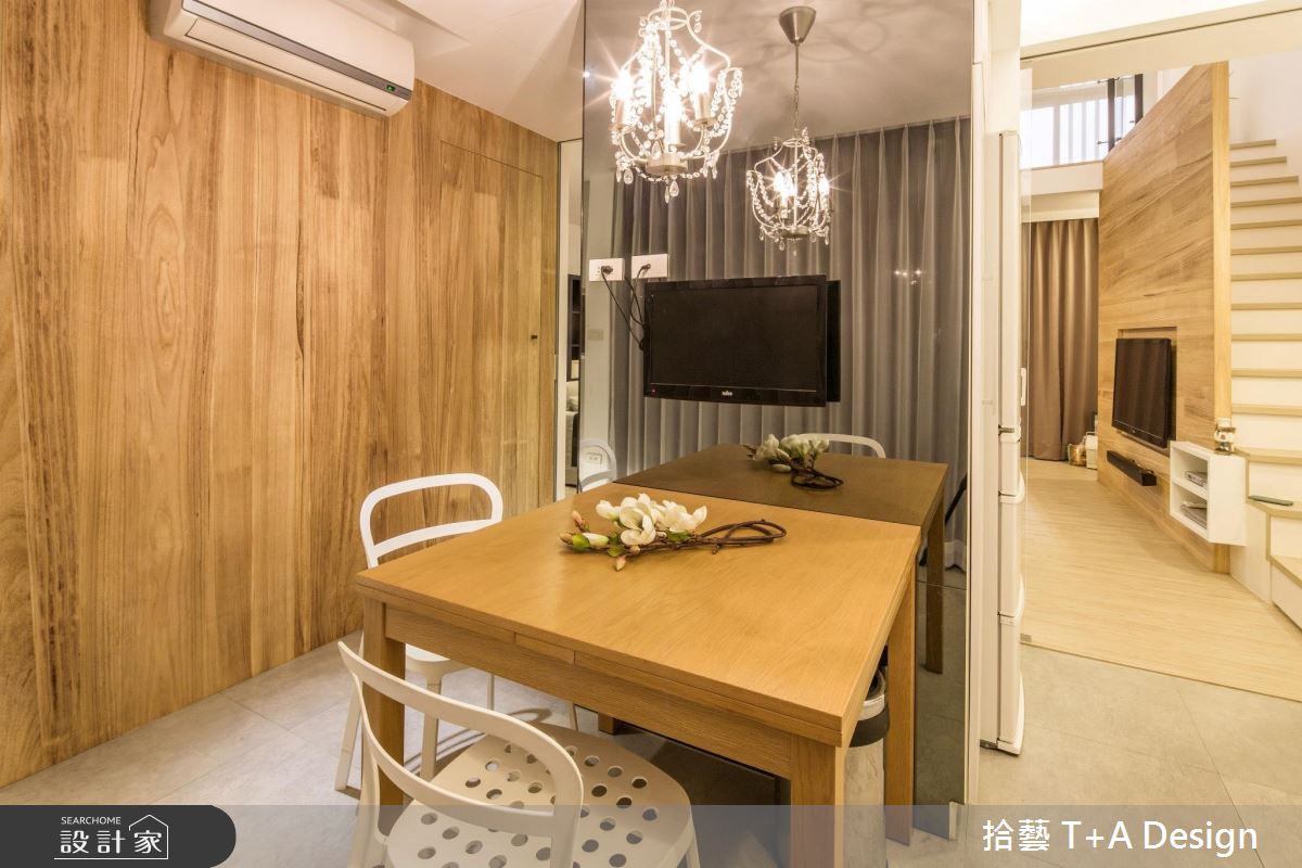 15坪毛胚屋＿北歐風客廳餐廳樓梯案例圖片＿拾藝設計＿拾藝_01竹北_15坪北歐風之6