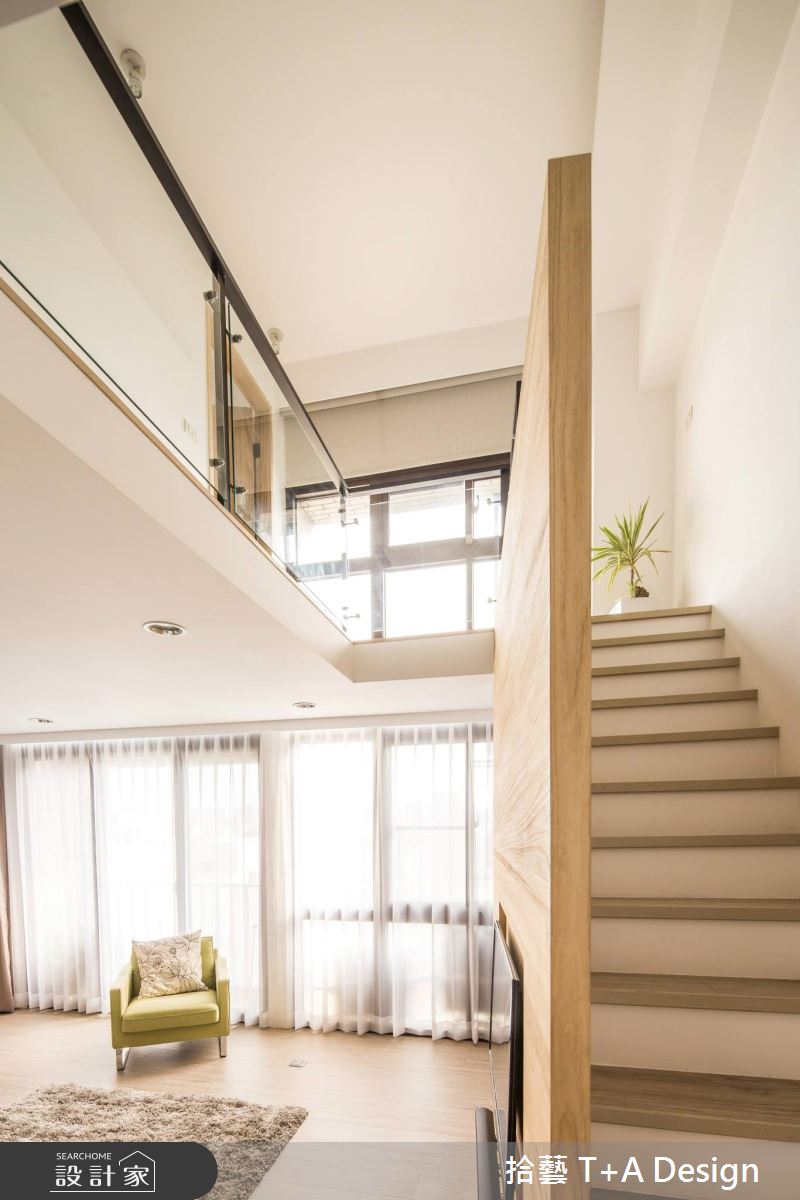 15坪毛胚屋＿北歐風客廳樓梯案例圖片＿拾藝設計＿拾藝_01竹北_15坪北歐風之12