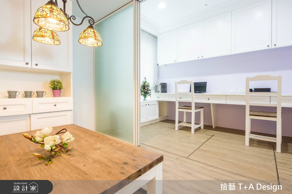 26坪新成屋(5年以下)＿美式風餐廳書房工作區案例圖片＿拾藝設計＿拾藝_03竹北_26坪美式風之11