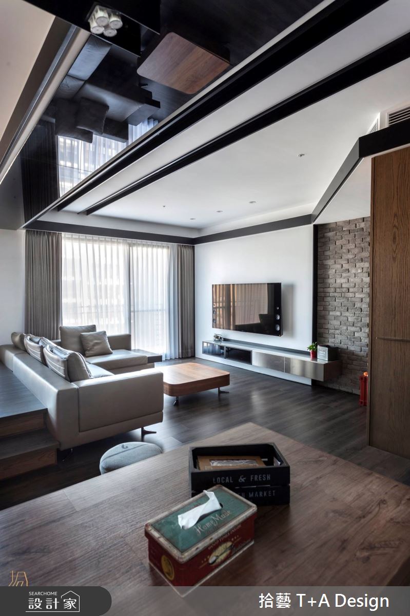 28坪新成屋(5年以下)＿工業風客廳餐廳案例圖片＿拾藝設計＿拾藝_07新竹_28坪工業風之9