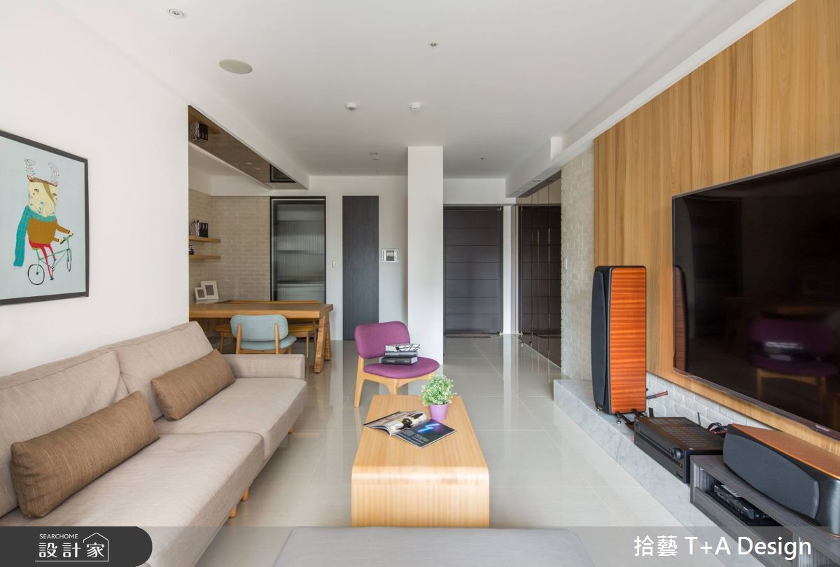 28坪新成屋(5年以下)＿北歐風玄關客廳餐廳案例圖片＿拾藝設計＿拾藝_10竹北_28坪北歐風之1