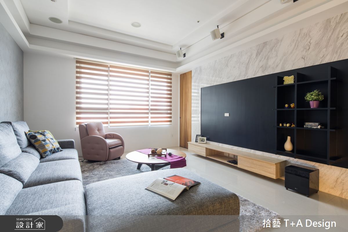 28坪新成屋(5年以下)＿現代風客廳案例圖片＿拾藝設計＿拾藝_17新竹_28坪現代風之4