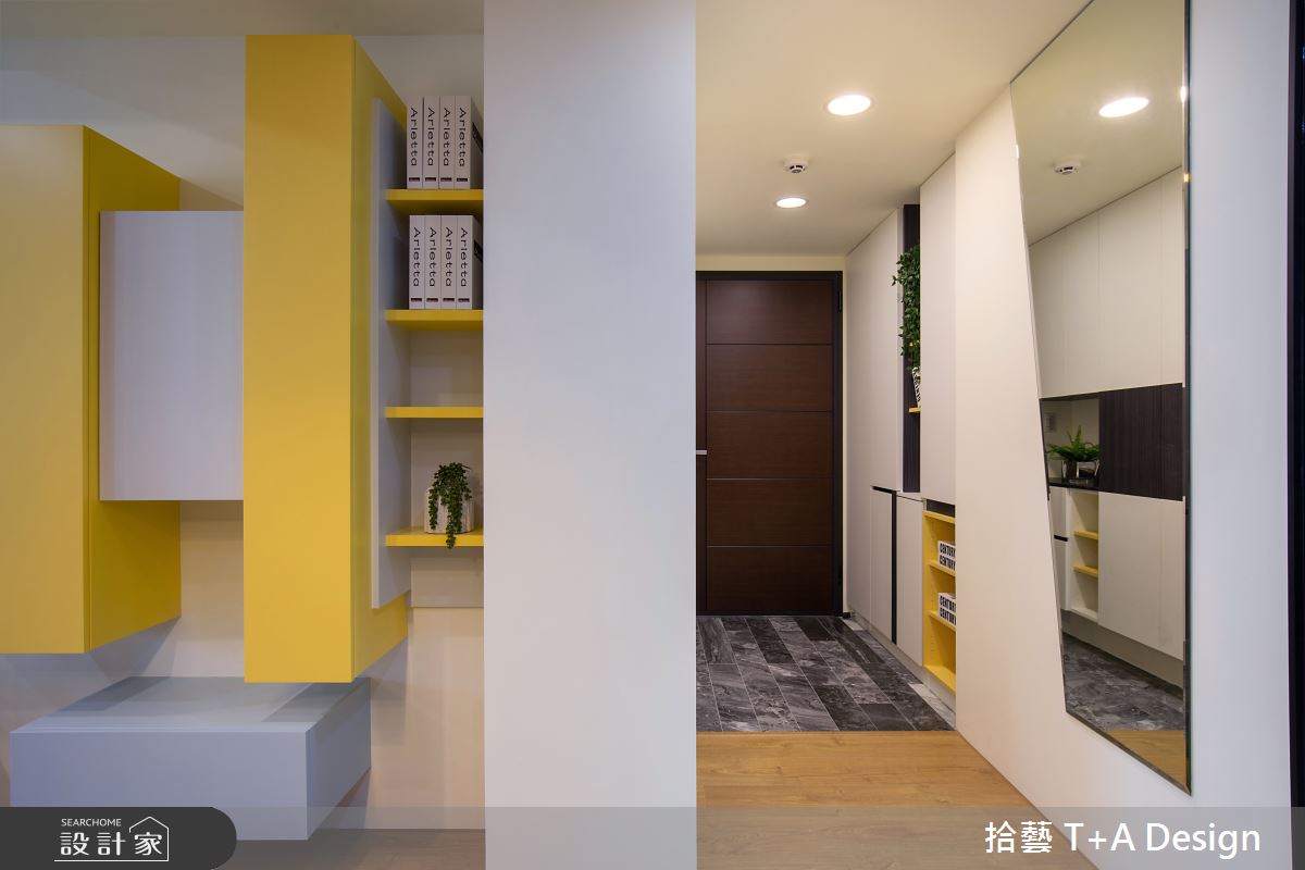 28坪新成屋(5年以下)＿現代風玄關案例圖片＿拾藝設計＿拾藝_18新竹_28坪現代風之2