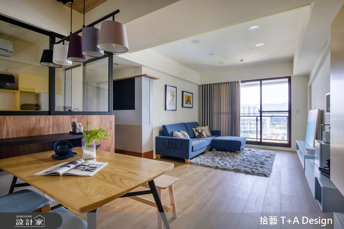 28坪新成屋(5年以下)＿現代風客廳餐廳案例圖片＿拾藝設計＿拾藝_18新竹_28坪現代風之4