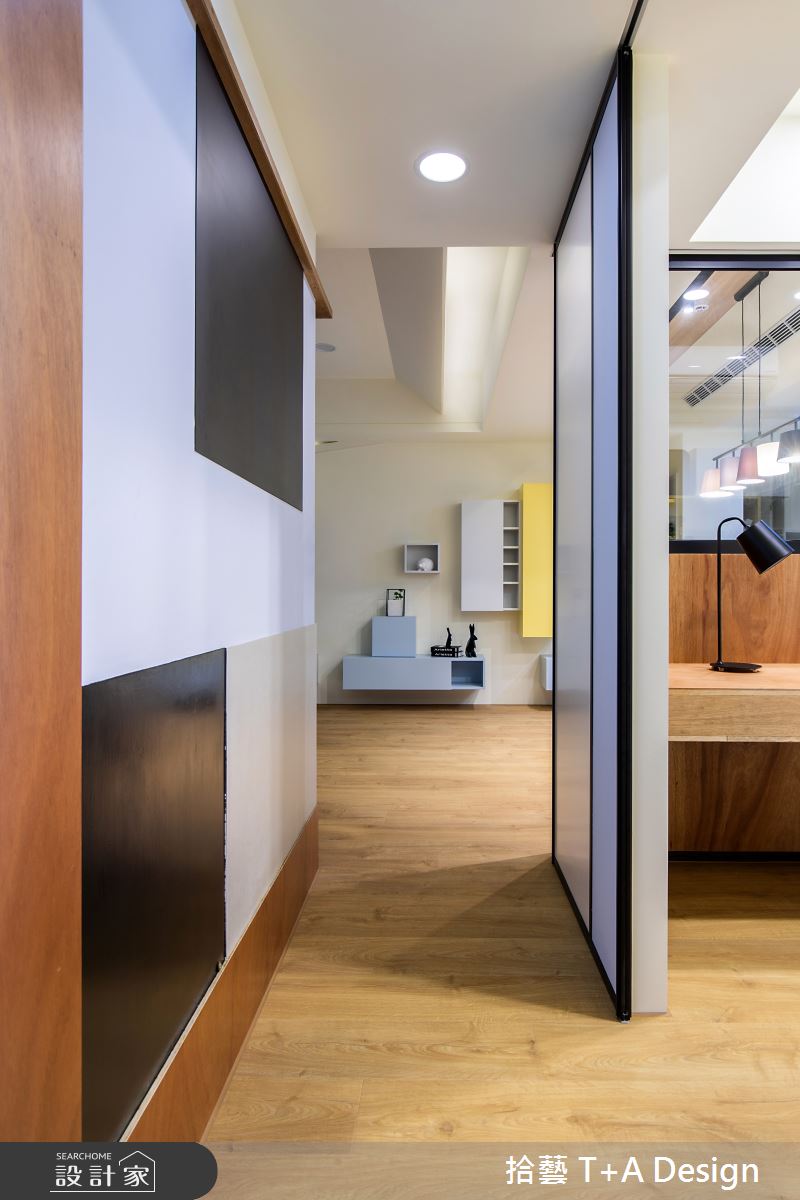 28坪新成屋(5年以下)＿現代風走廊案例圖片＿拾藝設計＿拾藝_18新竹_28坪現代風之10