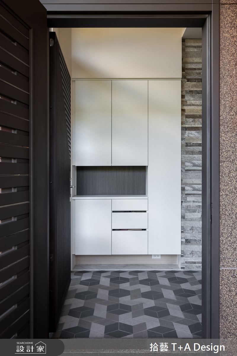75坪毛胚屋＿現代風玄關案例圖片＿拾藝設計＿拾藝_19新竹_75坪現代風之5