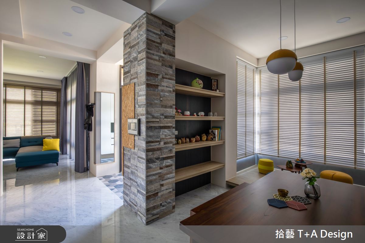 75坪毛胚屋＿現代風玄關客廳餐廳多功能室案例圖片＿拾藝設計＿拾藝_19新竹_75坪現代風之9