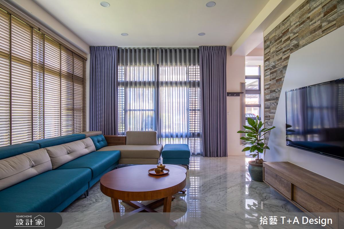 75坪毛胚屋＿現代風客廳案例圖片＿拾藝設計＿拾藝_19新竹_75坪現代風之7