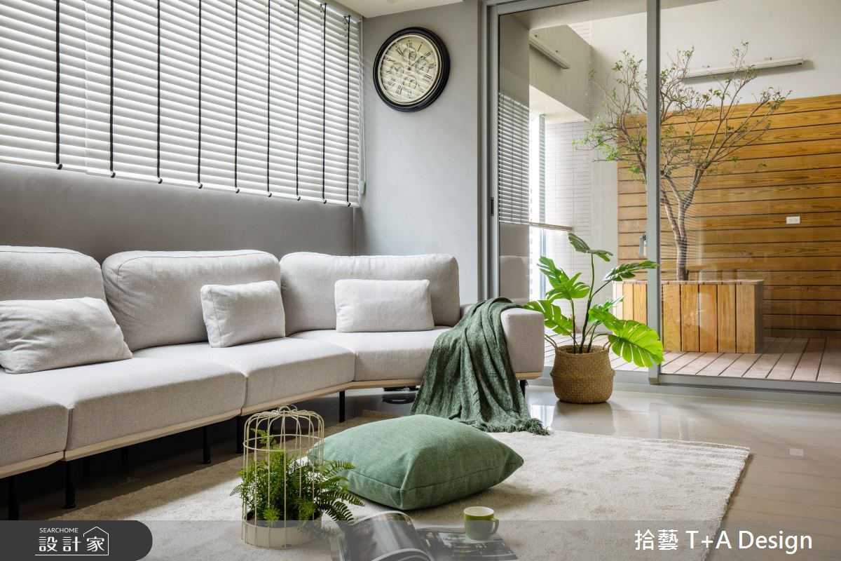 35坪中古屋(5~15年)＿現代風客廳案例圖片＿拾藝設計＿拾藝_24新竹_35坪現代風之12