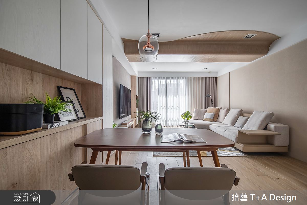 18坪中古屋(5~15年)＿現代風客廳餐廳案例圖片＿拾藝設計＿拾藝_25新竹_18坪現代風之3