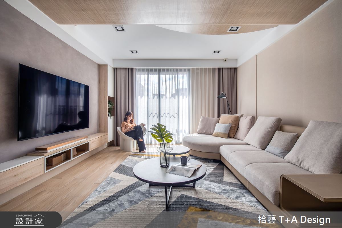 18坪中古屋(5~15年)＿現代風客廳案例圖片＿拾藝設計＿拾藝_25新竹_18坪現代風之11