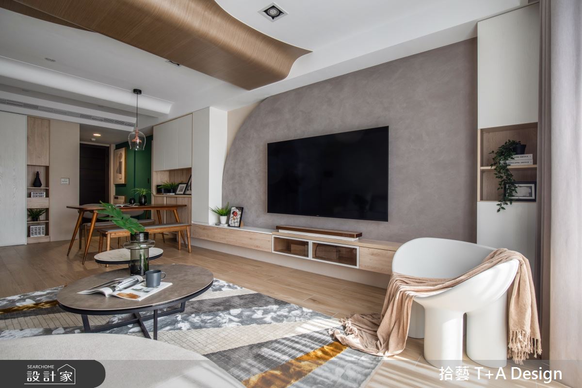 18坪中古屋(5~15年)＿現代風玄關客廳餐廳案例圖片＿拾藝設計＿拾藝_25新竹_18坪現代風之16