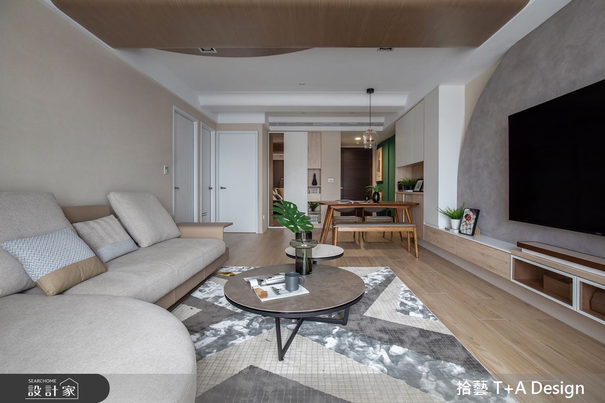 18坪中古屋(5~15年)＿現代風玄關客廳餐廳案例圖片＿拾藝設計＿拾藝_25新竹_18坪現代風之17