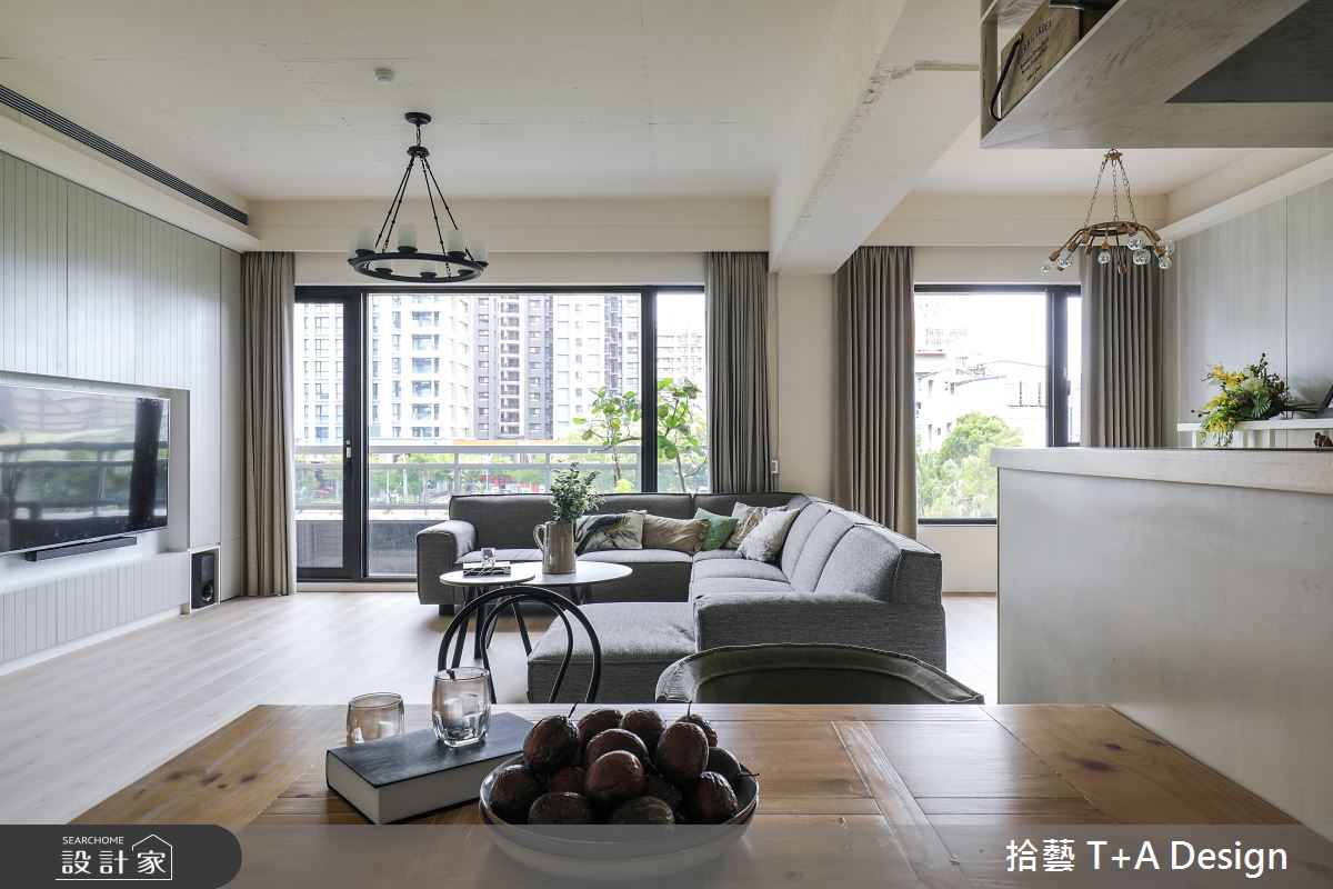 40坪中古屋(5~15年)＿美式風客廳餐廳案例圖片＿拾藝設計＿拾藝_26新竹_40坪美式風之8