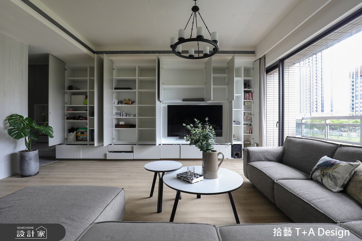 40坪中古屋(5~15年)＿美式風客廳案例圖片＿拾藝設計＿拾藝_26新竹_40坪美式風之11