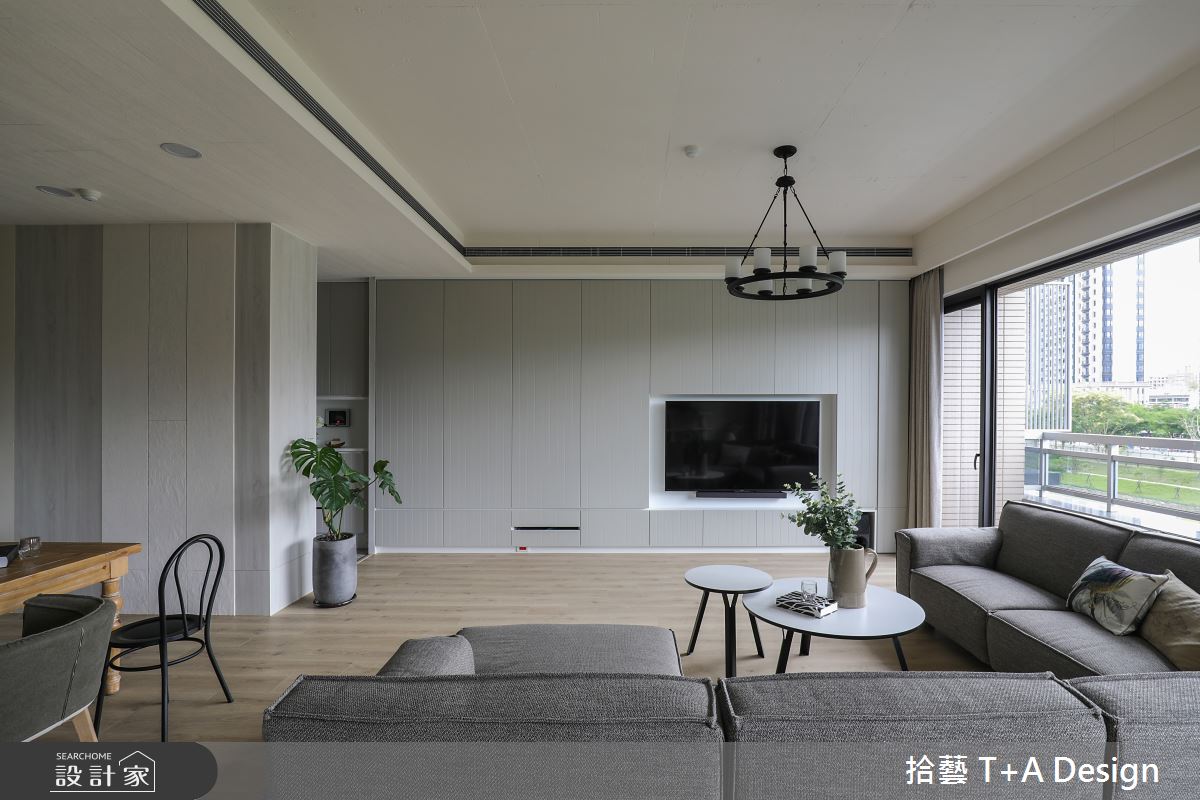 40坪中古屋(5~15年)＿美式風客廳案例圖片＿拾藝設計＿拾藝_26新竹_40坪美式風之12