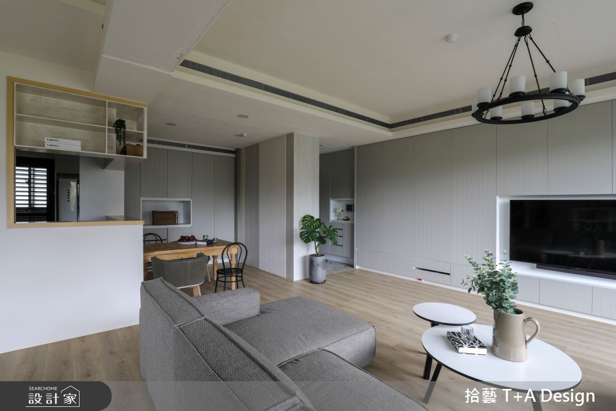 40坪中古屋(5~15年)＿美式風客廳餐廳案例圖片＿拾藝設計＿拾藝_26新竹_40坪美式風之13