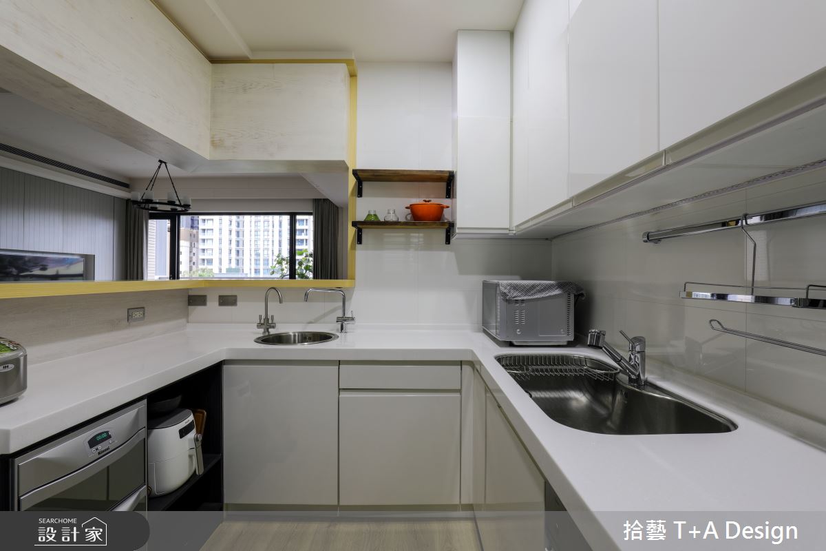 40坪中古屋(5~15年)＿美式風廚房案例圖片＿拾藝設計＿拾藝_26新竹_40坪美式風之16