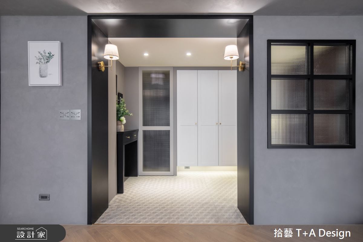 70坪中古屋(5~15年)＿美式風玄關案例圖片＿拾藝設計＿拾藝_27竹北_70坪美式風之5