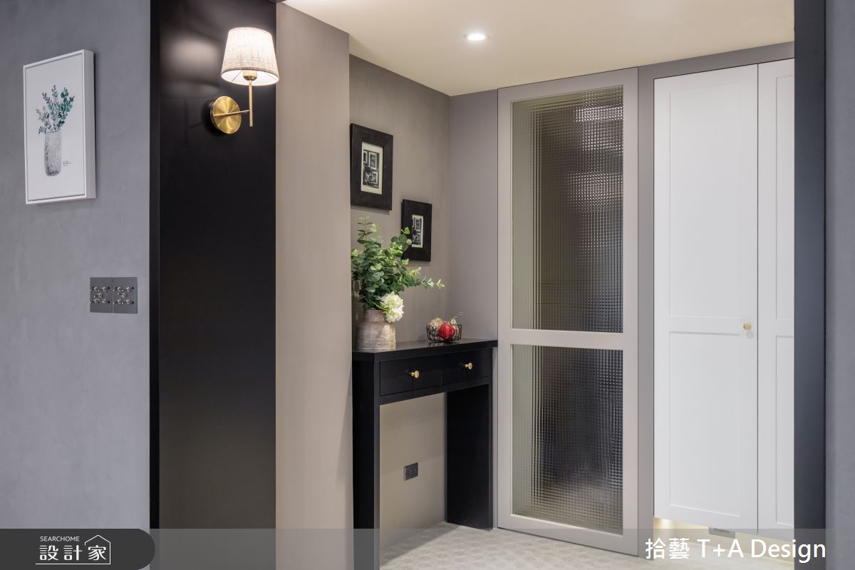70坪中古屋(5~15年)＿美式風玄關案例圖片＿拾藝設計＿拾藝_27竹北_70坪美式風之7