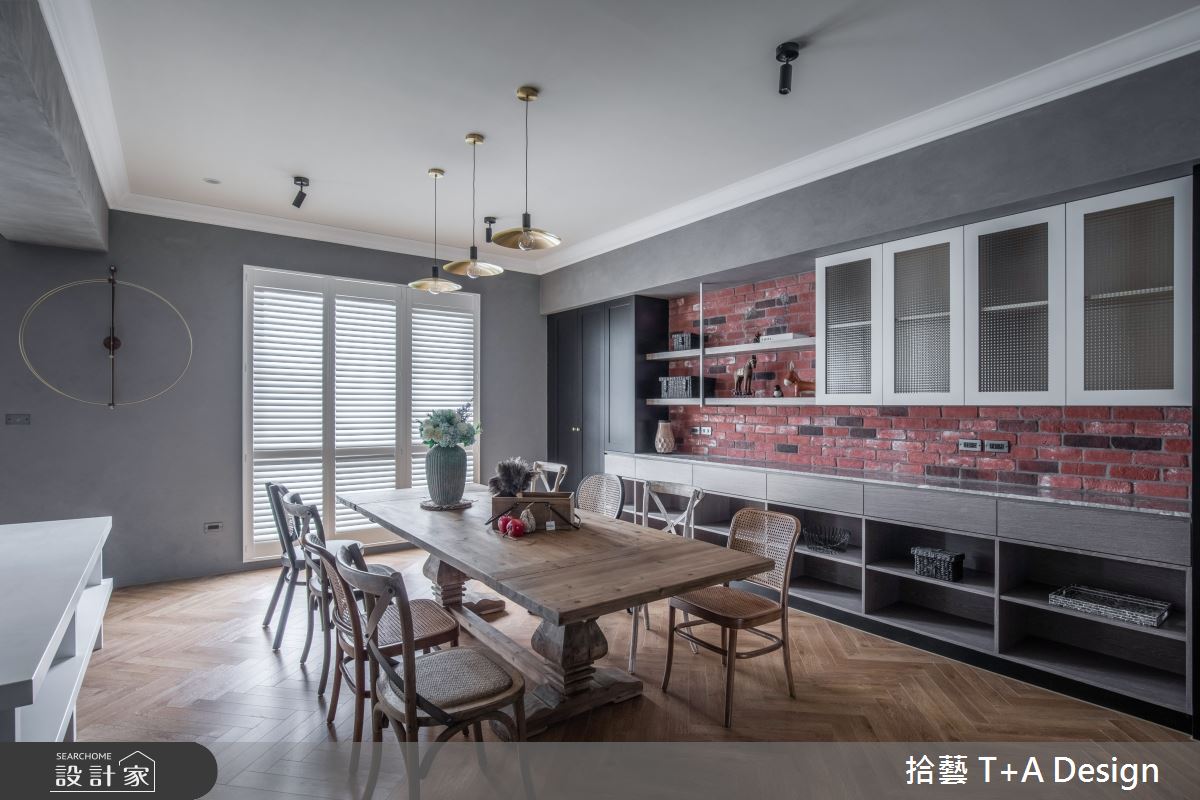 70坪中古屋(5~15年)＿美式風餐廳案例圖片＿拾藝設計＿拾藝_27竹北_70坪美式風之26