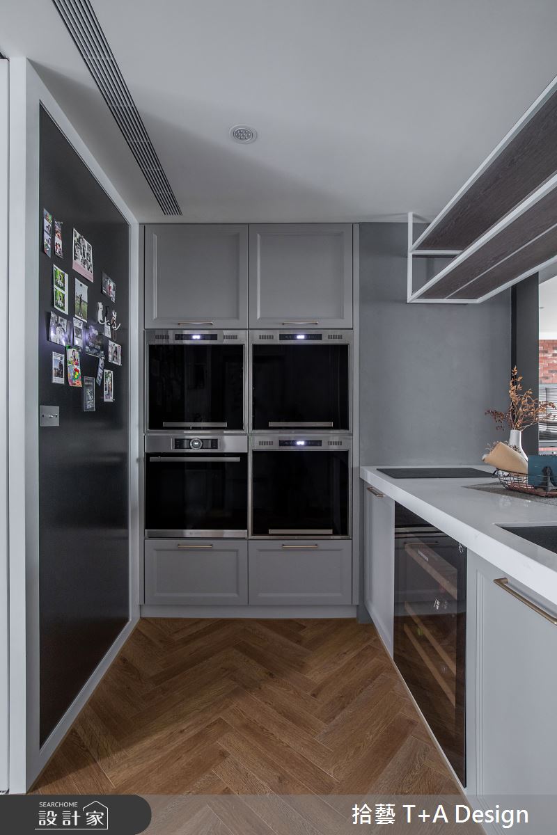 70坪中古屋(5~15年)＿美式風廚房案例圖片＿拾藝設計＿拾藝_27竹北_70坪美式風之37