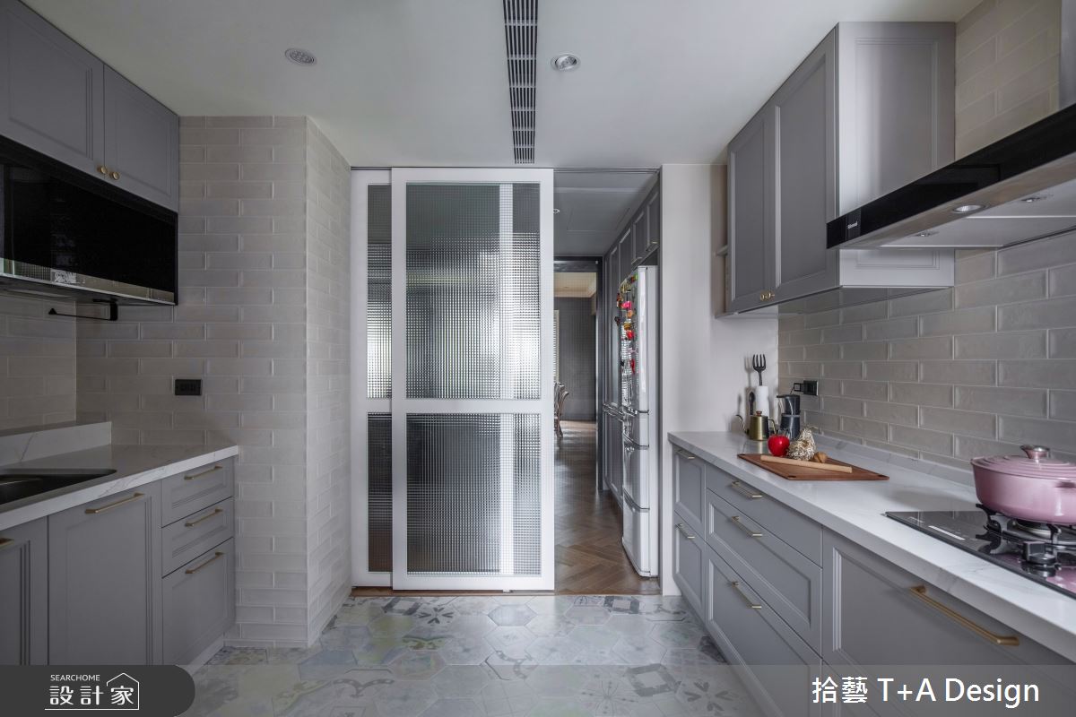 70坪中古屋(5~15年)＿美式風廚房案例圖片＿拾藝設計＿拾藝_27竹北_70坪美式風之42