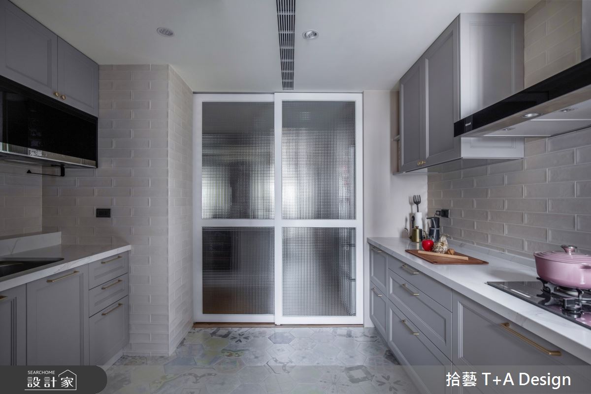 70坪中古屋(5~15年)＿美式風廚房案例圖片＿拾藝設計＿拾藝_27竹北_70坪美式風之43
