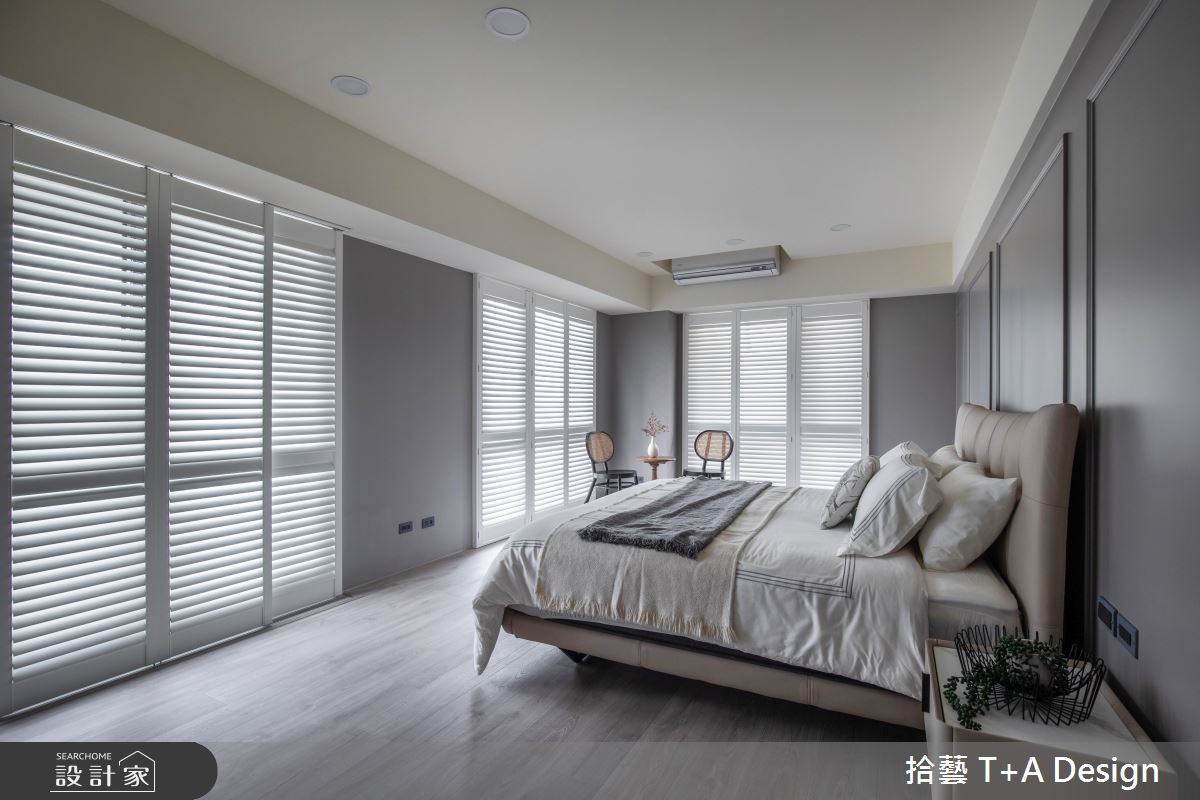 70坪中古屋(5~15年)＿美式風臥室案例圖片＿拾藝設計＿拾藝_27竹北_70坪美式風之56