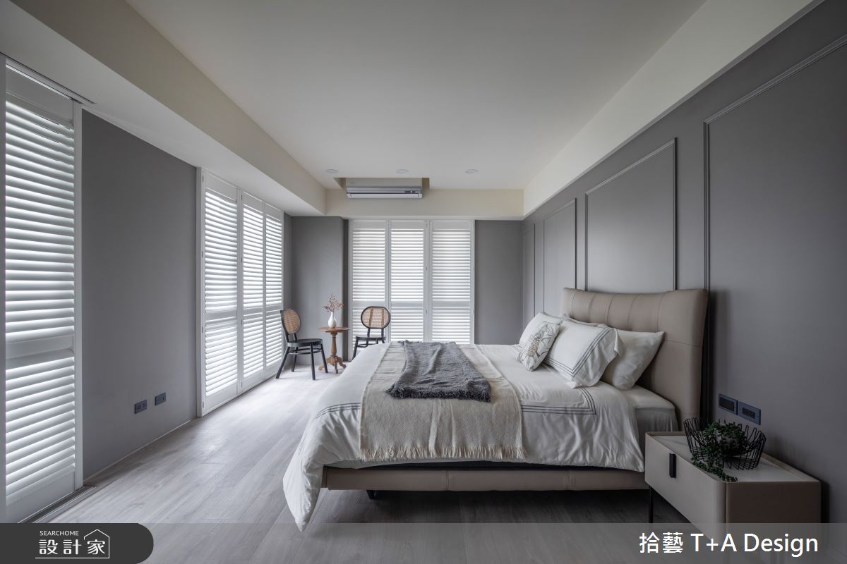 70坪中古屋(5~15年)＿美式風臥室案例圖片＿拾藝設計＿拾藝_27竹北_70坪美式風之57