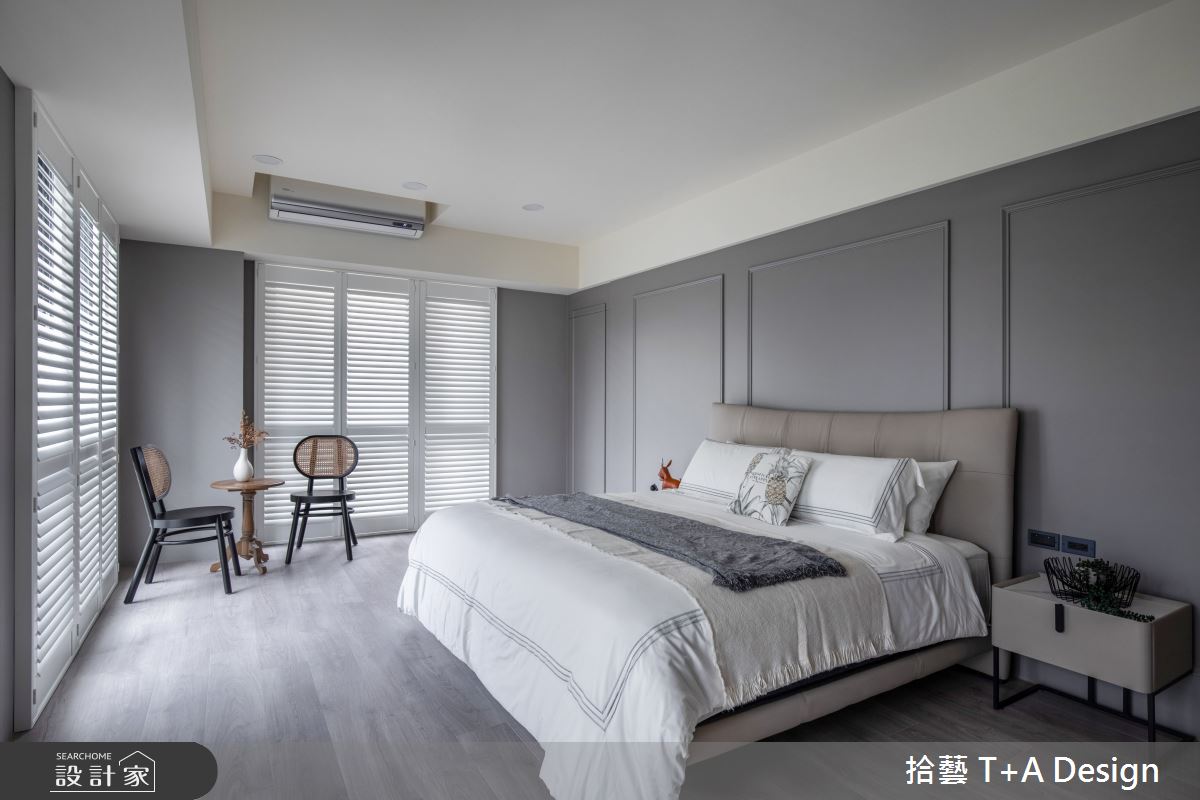 70坪中古屋(5~15年)＿美式風臥室案例圖片＿拾藝設計＿拾藝_27竹北_70坪美式風之58