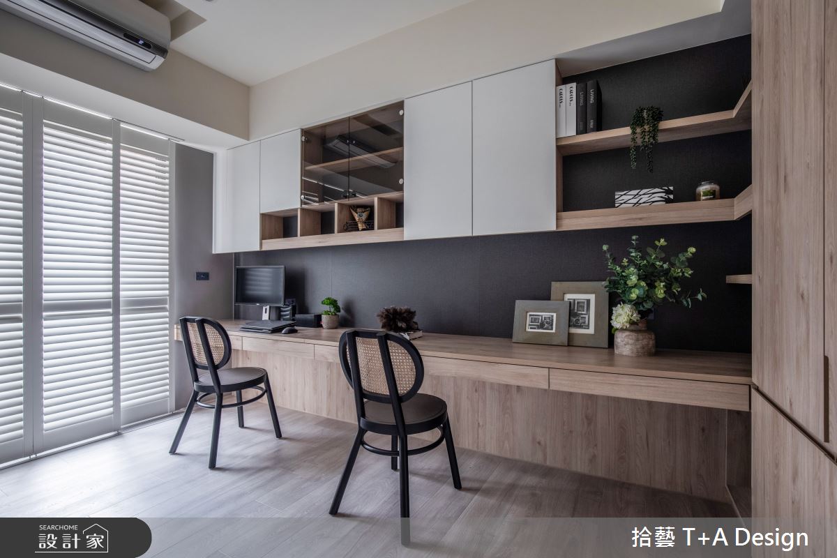 70坪中古屋(5~15年)＿美式風書房工作區案例圖片＿拾藝設計＿拾藝_27竹北_70坪美式風之66