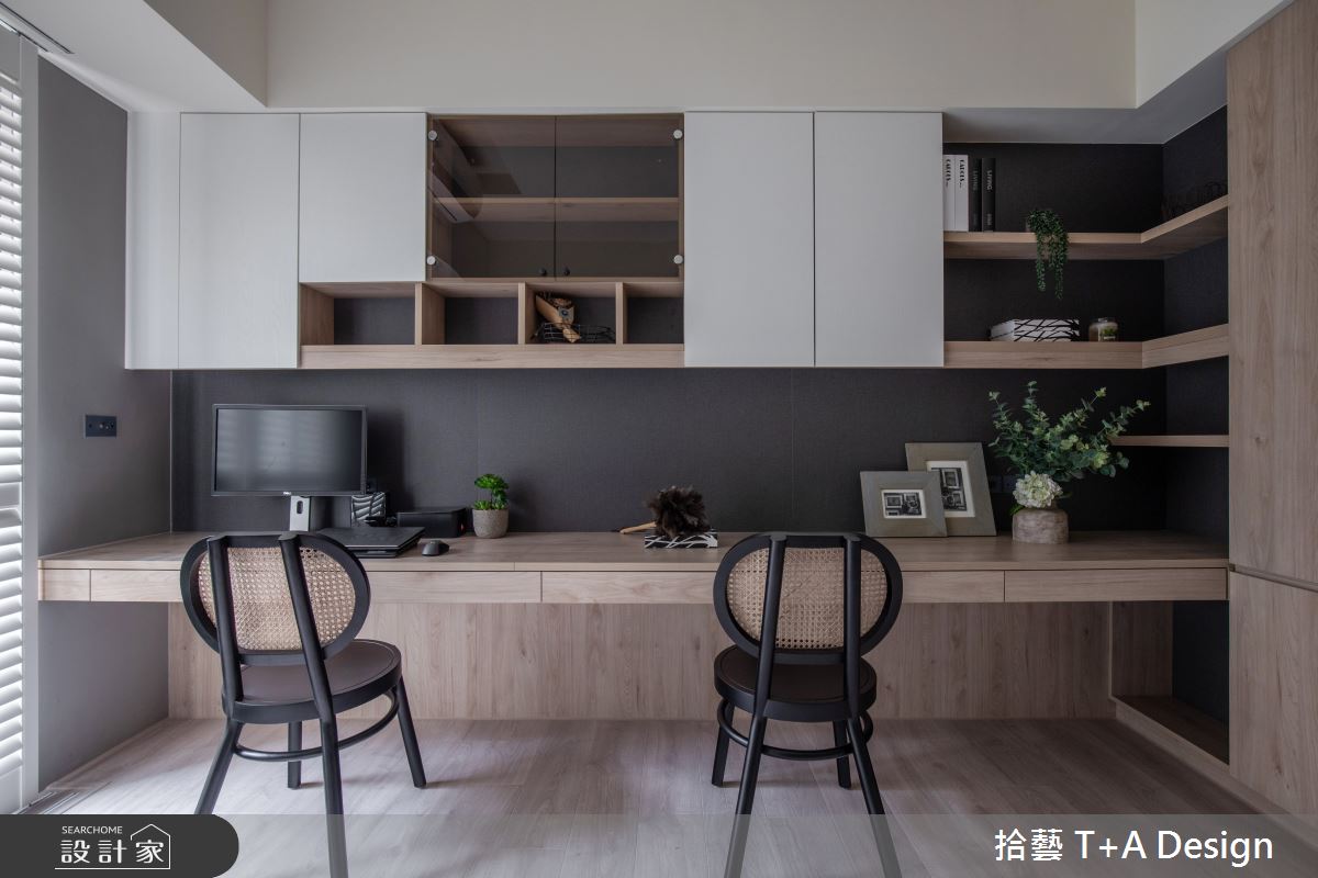 70坪中古屋(5~15年)＿美式風書房工作區案例圖片＿拾藝設計＿拾藝_27竹北_70坪美式風之67