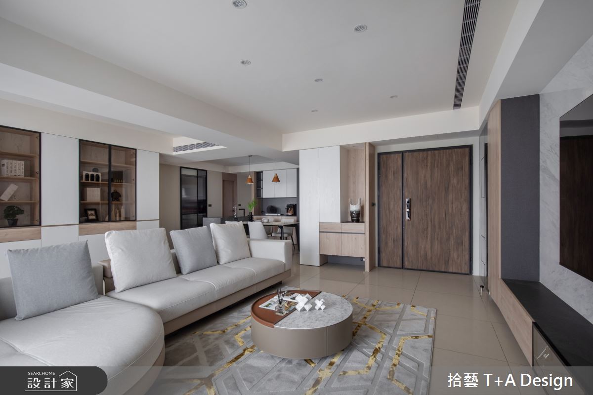 35坪新成屋(5年以下)＿現代風客廳餐廳案例圖片＿拾藝設計＿拾藝_28桃園_35坪現代風之13