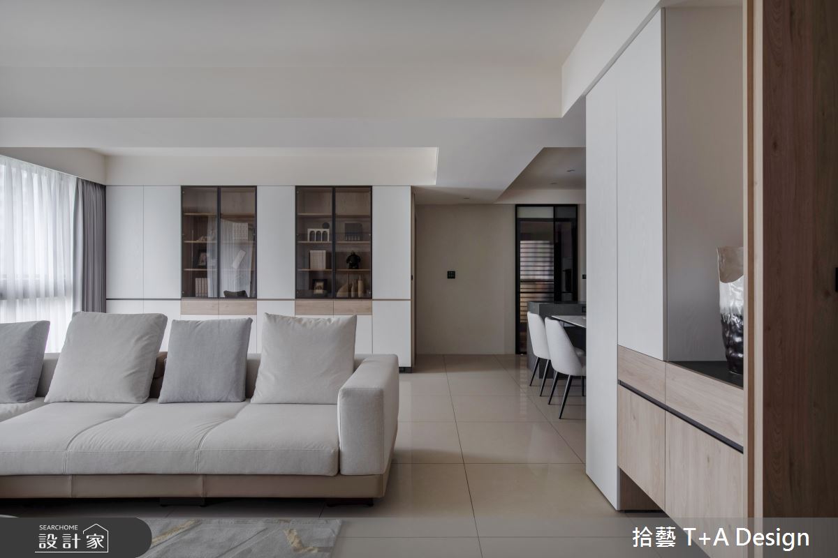 35坪新成屋(5年以下)＿現代風客廳案例圖片＿拾藝設計＿拾藝_28桃園_35坪現代風之14