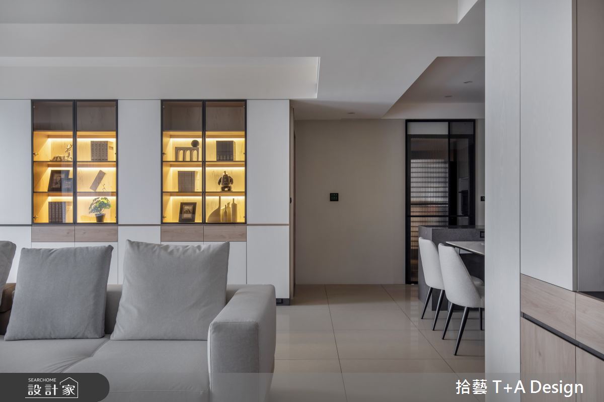 35坪新成屋(5年以下)＿現代風客廳案例圖片＿拾藝設計＿拾藝_28桃園_35坪現代風之15