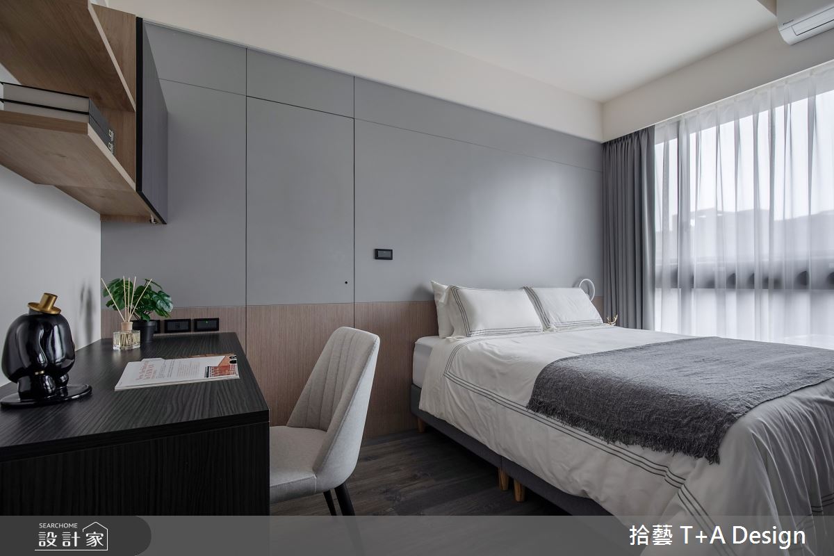 35坪新成屋(5年以下)＿現代風臥室案例圖片＿拾藝設計＿拾藝_28桃園_35坪現代風之21
