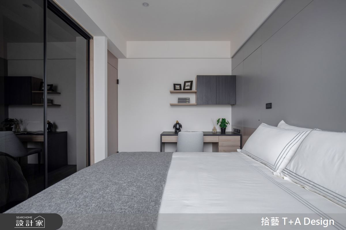 35坪新成屋(5年以下)＿現代風臥室案例圖片＿拾藝設計＿拾藝_28桃園_35坪現代風之22