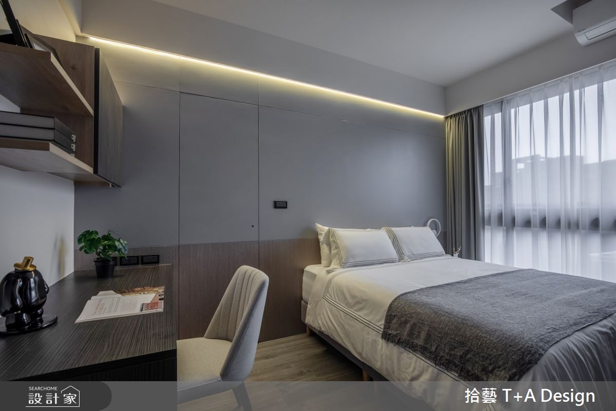 35坪新成屋(5年以下)＿現代風臥室案例圖片＿拾藝設計＿拾藝_28桃園_35坪現代風之24