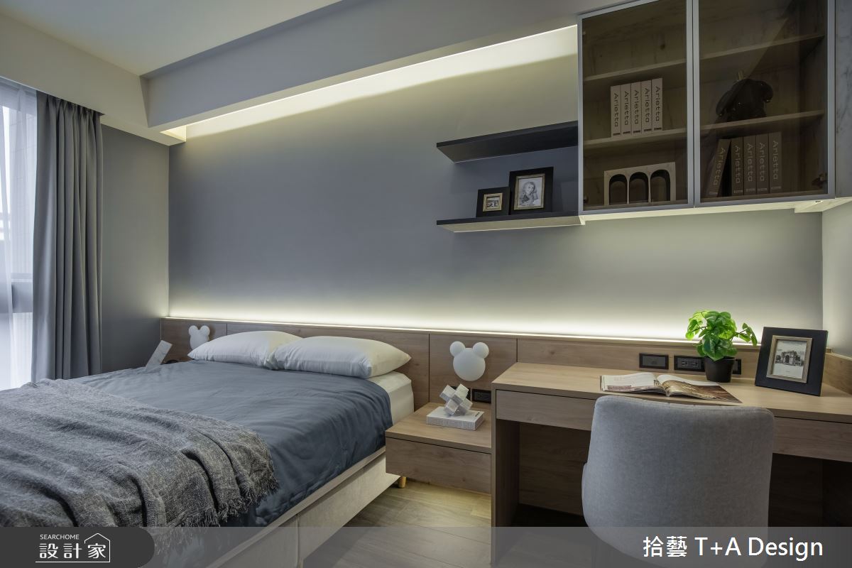 35坪新成屋(5年以下)＿現代風臥室案例圖片＿拾藝設計＿拾藝_28桃園_35坪現代風之25