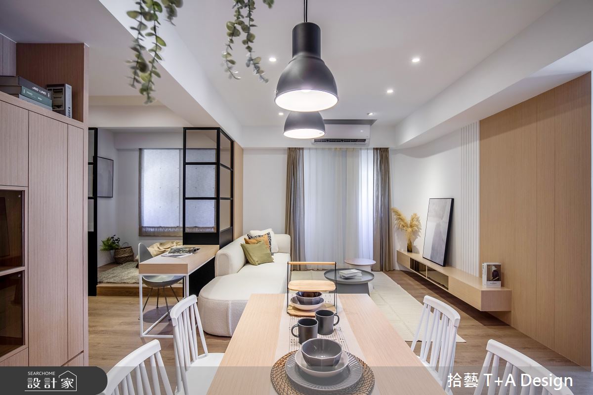 50坪老屋(16~30年)＿北歐風客廳餐廳工作區多功能室案例圖片＿拾藝設計＿拾藝_29新竹_50坪北歐風之9