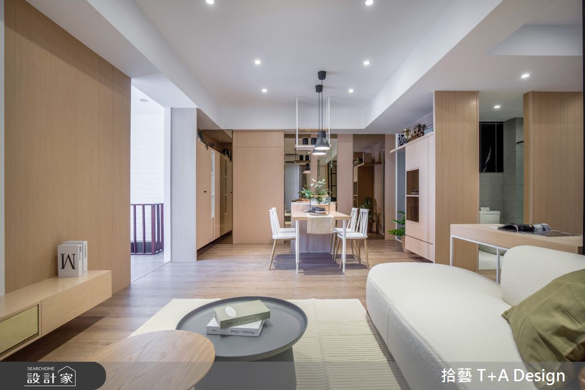 50坪老屋(16~30年)＿北歐風客廳餐廳工作區案例圖片＿拾藝設計＿拾藝_29新竹_50坪北歐風之11