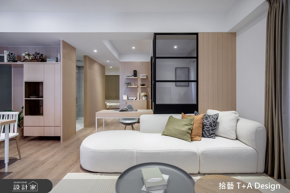 50坪老屋(16~30年)＿北歐風客廳工作區案例圖片＿拾藝設計＿拾藝_29新竹_50坪北歐風之15